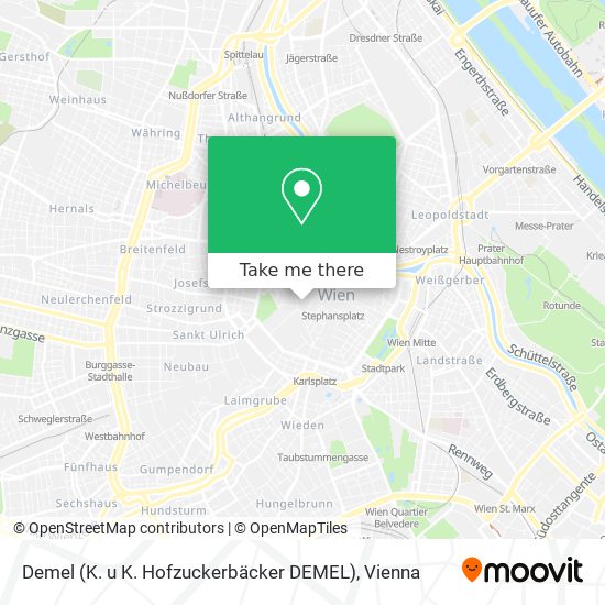 Demel (K. u K. Hofzuckerbäcker DEMEL) map