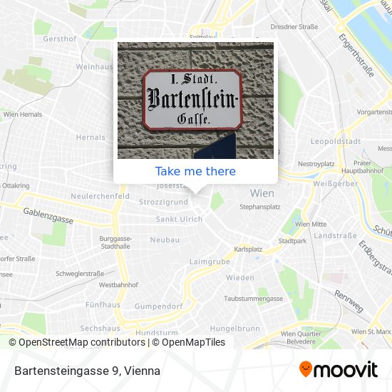 Bartensteingasse 9 map