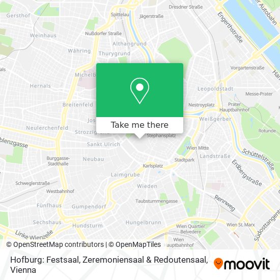 Hofburg: Festsaal, Zeremoniensaal & Redoutensaal map
