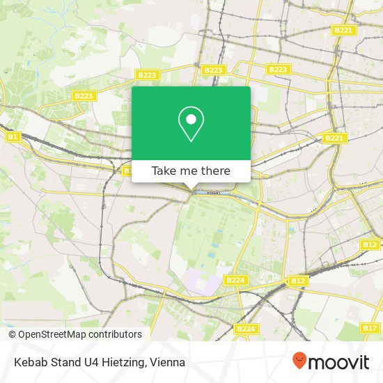 Kebab Stand U4 Hietzing map