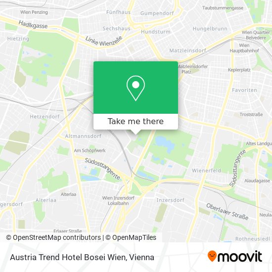 Austria Trend Hotel Bosei Wien map