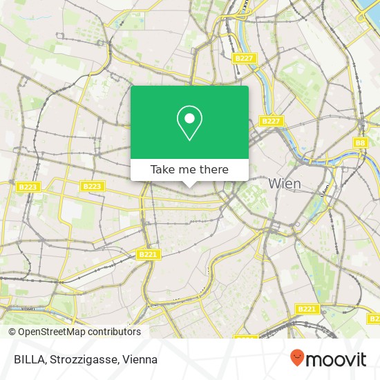 BILLA, Strozzigasse map