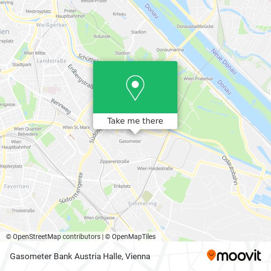 Gasometer Bank Austria Halle map