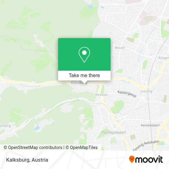 Kalksburg map