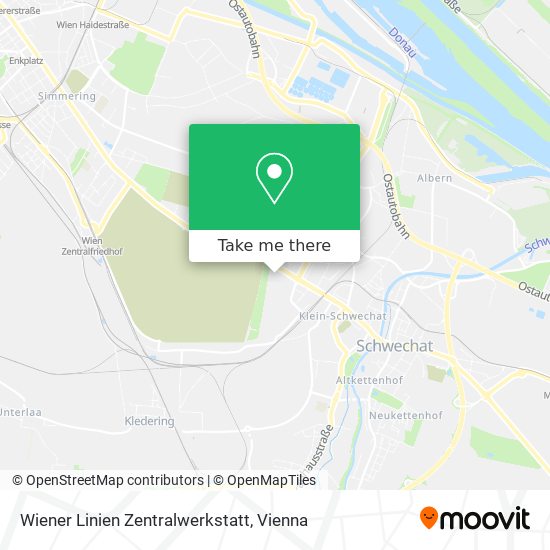 Wiener Linien Zentralwerkstatt map