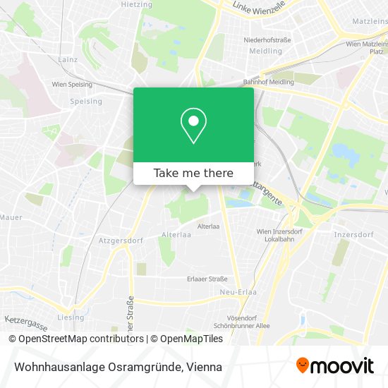 Wohnhausanlage Osramgründe map