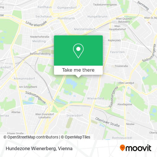 Hundezone Wienerberg map