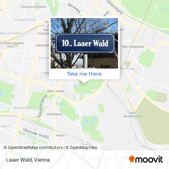 Laaer Wald map