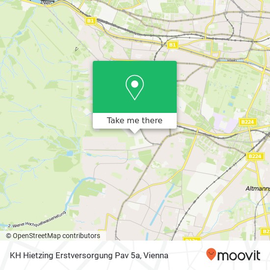 KH Hietzing Erstversorgung Pav 5a map