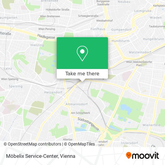 Möbelix Service-Center map