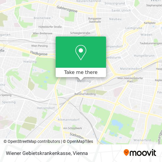 Wiener Gebietskrankenkasse map