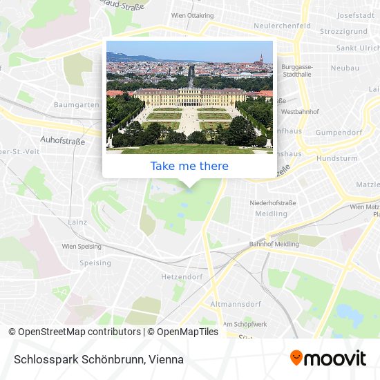 Schlosspark Schönbrunn map