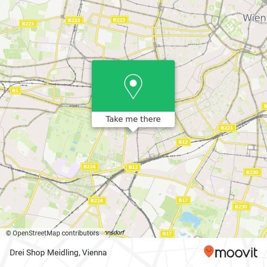 Drei Shop Meidling map