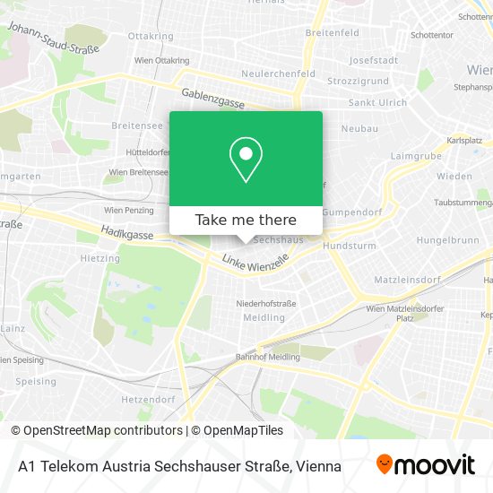 A1 Telekom Austria Sechshauser Straße map