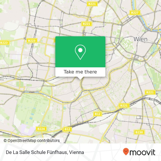 De La Salle Schule Fünfhaus map