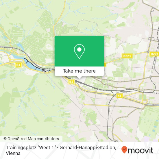 Trainingsplatz "West 1" - Gerhard-Hanappi-Stadion map