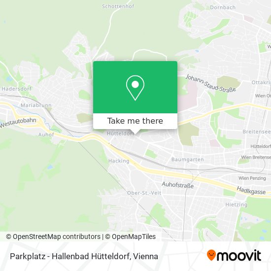 Parkplatz - Hallenbad Hütteldorf map