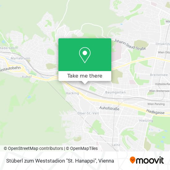 Stüberl zum Weststadion "St. Hanappi" map