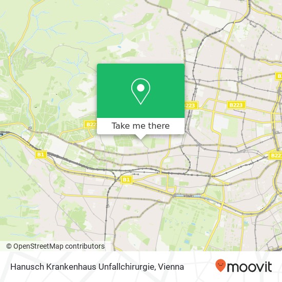 Hanusch Krankenhaus Unfallchirurgie map