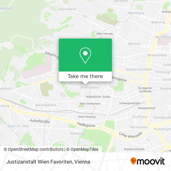 Justizanstalt Wien Favoriten map