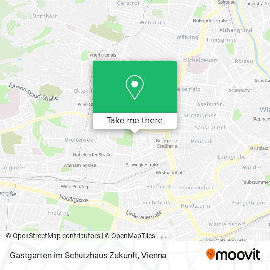 Gastgarten im Schutzhaus Zukunft map