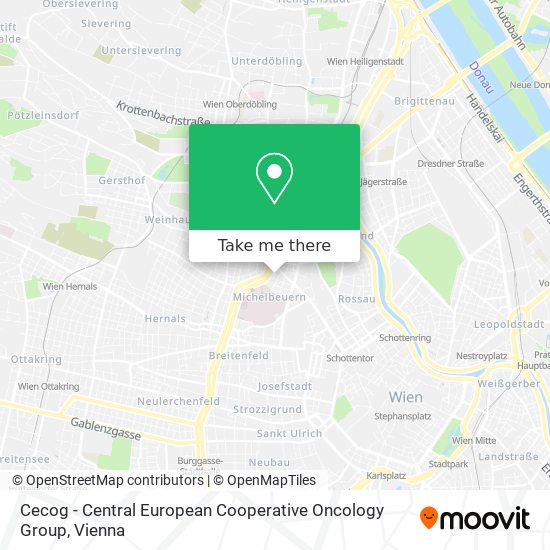 Cecog - Central European Cooperative Oncology Group map