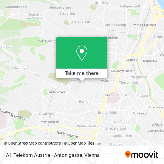 A1 Telekom Austria - Antonigasse map