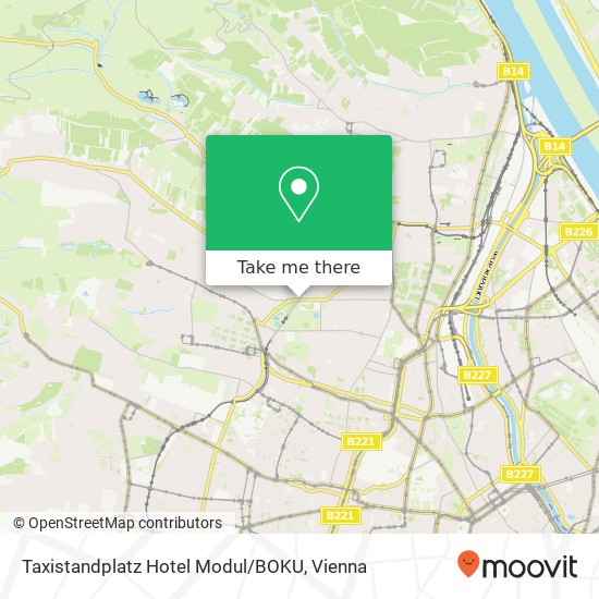 Taxistandplatz Hotel Modul / BOKU map