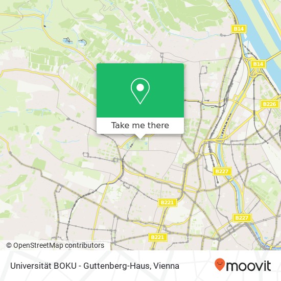 Universität BOKU - Guttenberg-Haus map