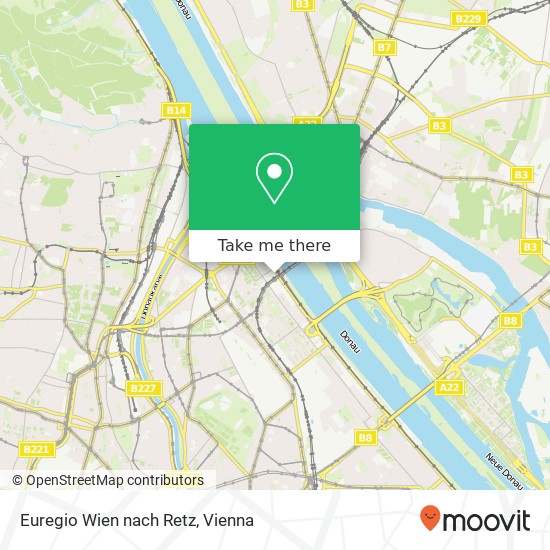Euregio Wien nach Retz map