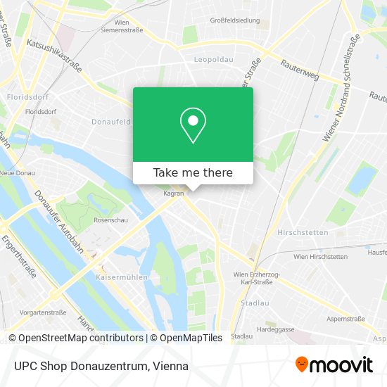 UPC Shop Donauzentrum map