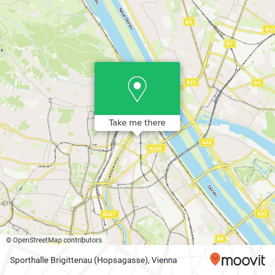 Sporthalle Brigittenau (Hopsagasse) map