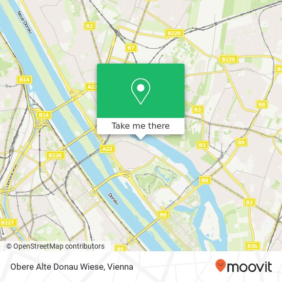 Obere Alte Donau Wiese map