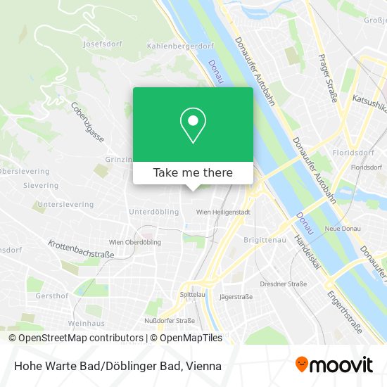 Hohe Warte Bad/Döblinger Bad map