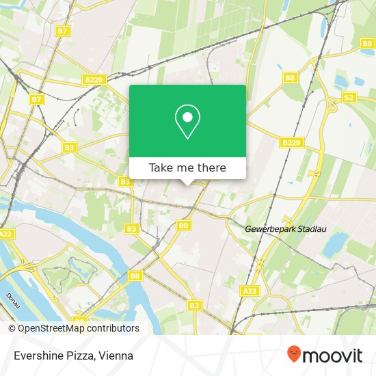 Evershine Pizza map