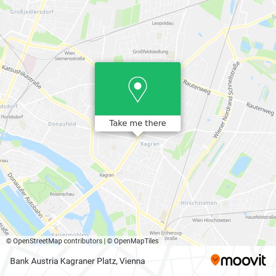 Bank Austria Kagraner Platz map
