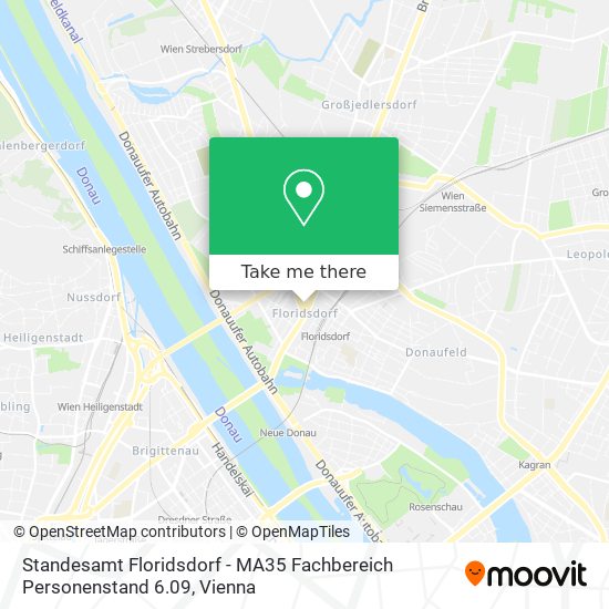 Standesamt Floridsdorf - MA35 Fachbereich Personenstand 6.09 map