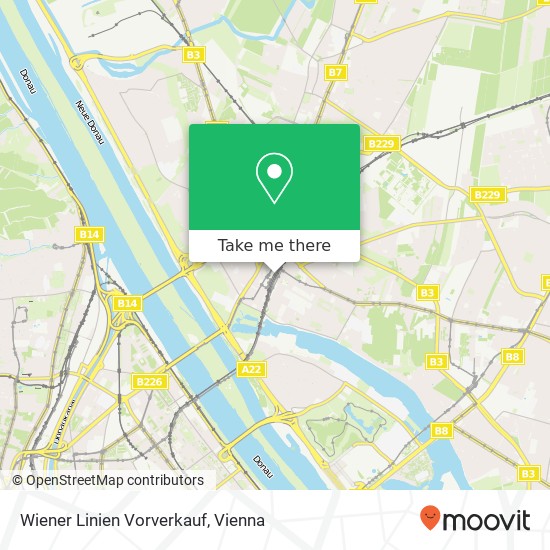 Wiener Linien Vorverkauf map