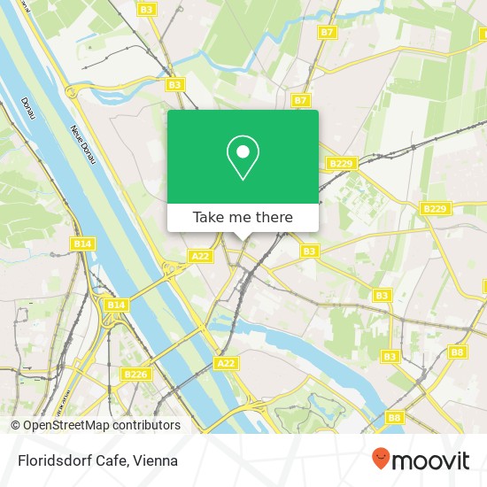 Floridsdorf Cafe map