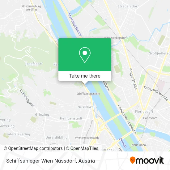 Schiffsanleger Wien-Nussdorf map