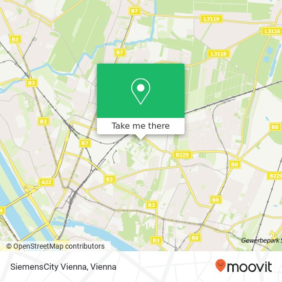 SiemensCity Vienna map