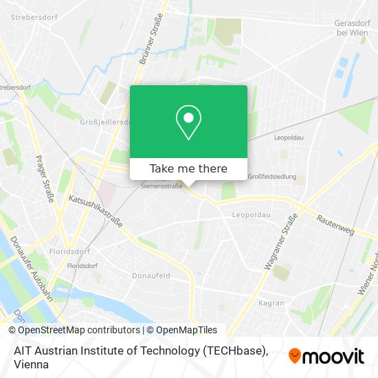 AIT Austrian Institute of Technology (TECHbase) map