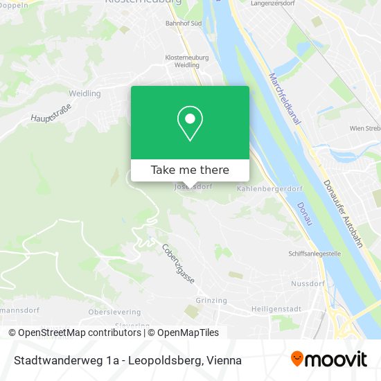 Stadtwanderweg 1a - Leopoldsberg map