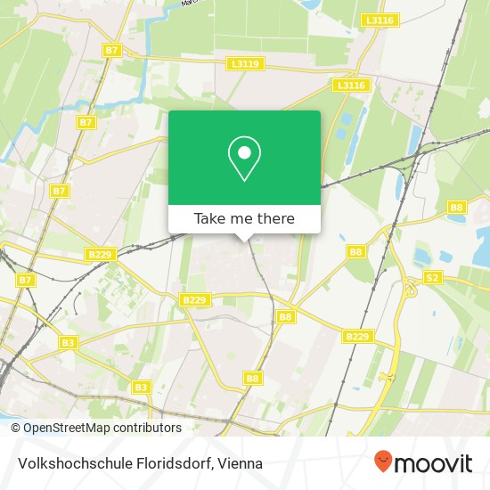 Volkshochschule Floridsdorf map