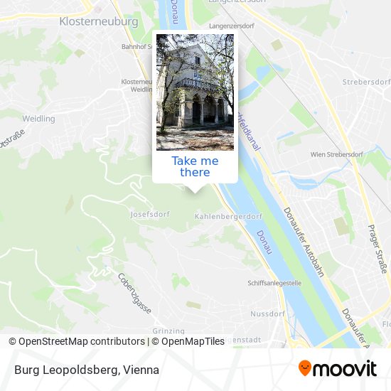 Burg Leopoldsberg map