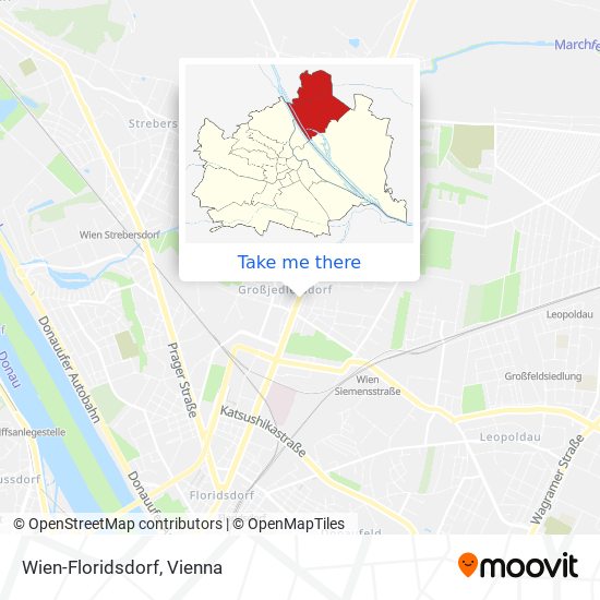 Wien-Floridsdorf map