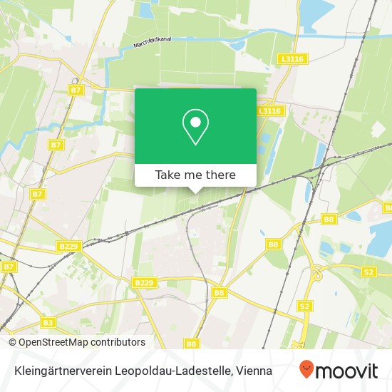 Kleingärtnerverein Leopoldau-Ladestelle map