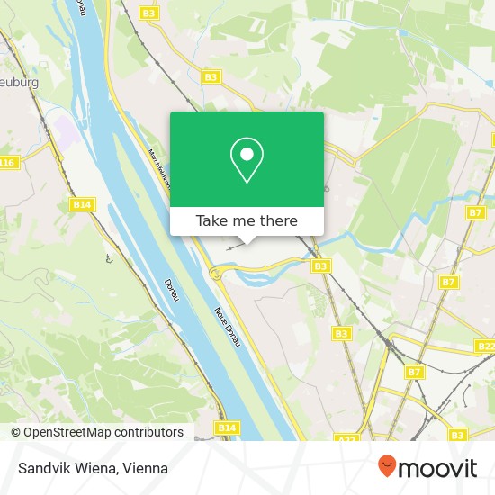 Sandvik Wiena map