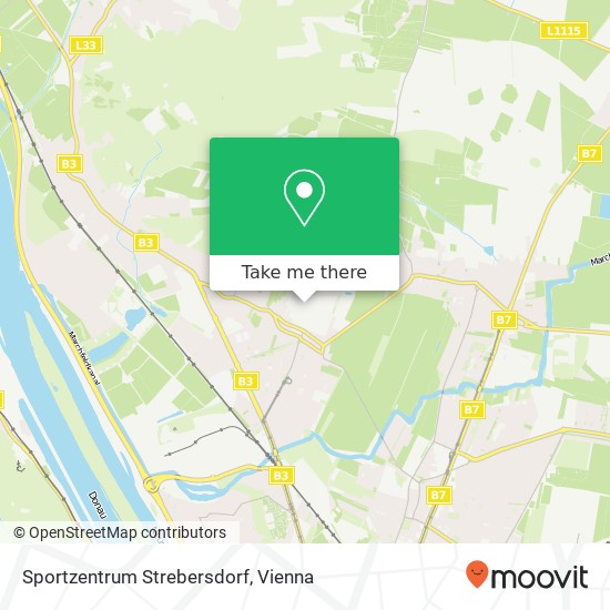 Sportzentrum Strebersdorf map