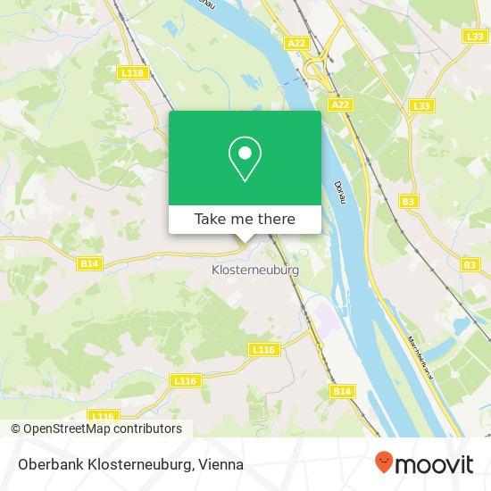 Oberbank Klosterneuburg map